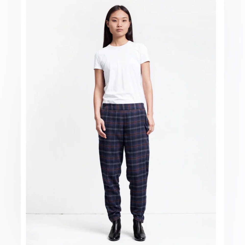 Thakoon Addition Flannel Plaid Trousers